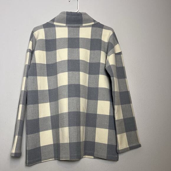 Vineyard Vines White Gray Funnel Neck Pullover Sweatshirt Womens Sz S - Picture 14 of 15